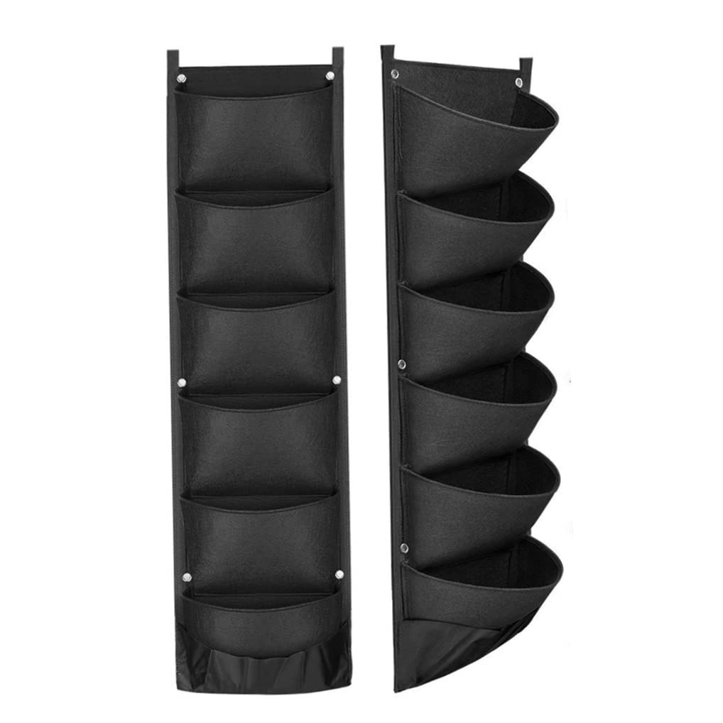 Peosaard 2Pcs Planting Grow Bags, Hanging Planter Bags Vertical Wall Planter Planting Grow For Outdoor Indoor Garden Hanging Wall