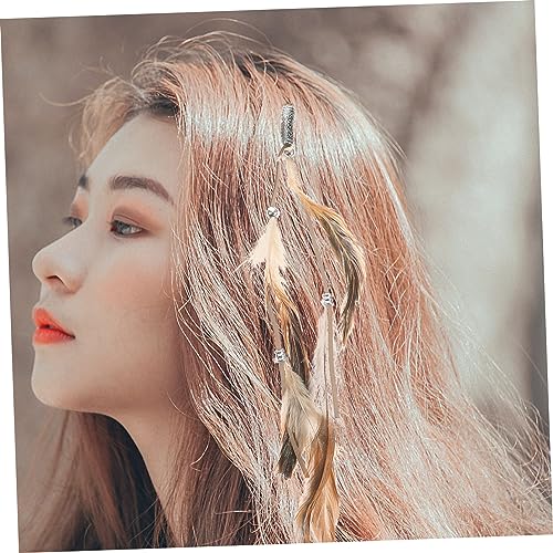 Barrette de plume pour extensions et dreadlocks MAGICLULU | Lot de 30 pièces - 7