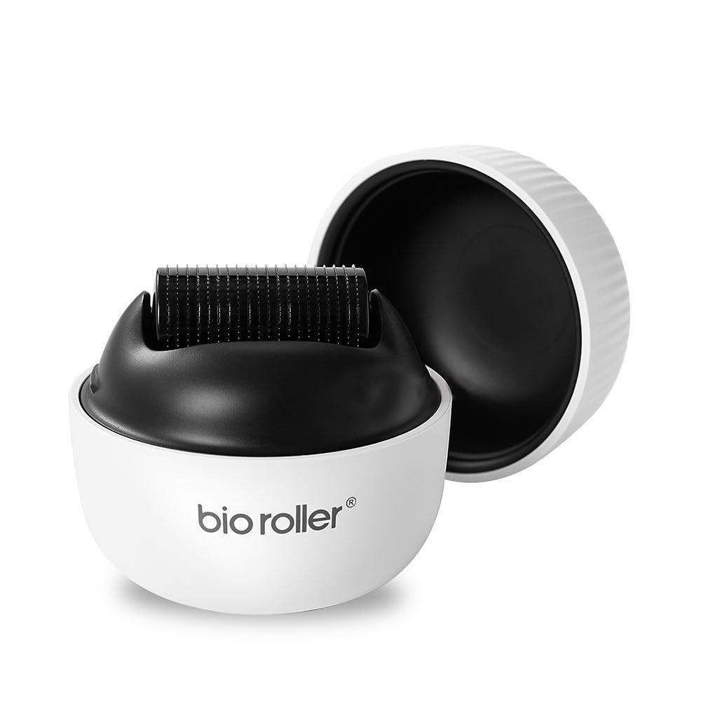 Derma Roller Microneedle Facial Skin Care Massage Tool 1200 Pins Titanium Micro-Needle Roller for Body Hair Beard Growth Acne Scar Wrinkles Stretch Marks,0.5mm-image-15