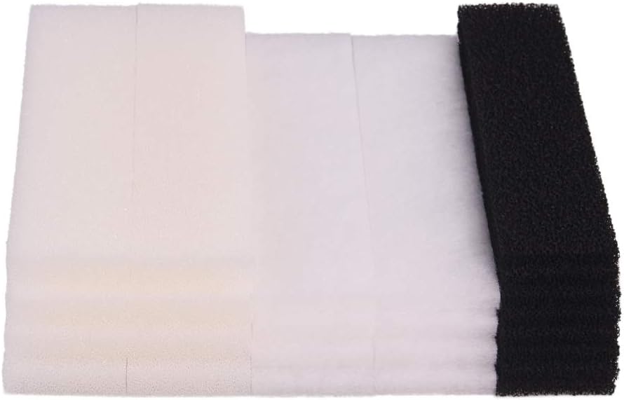 INGVIEE Pack Of 4 Compatible Activated Carbon Foam Filter For Fluval FX5 And FX6 Aquarium Filter