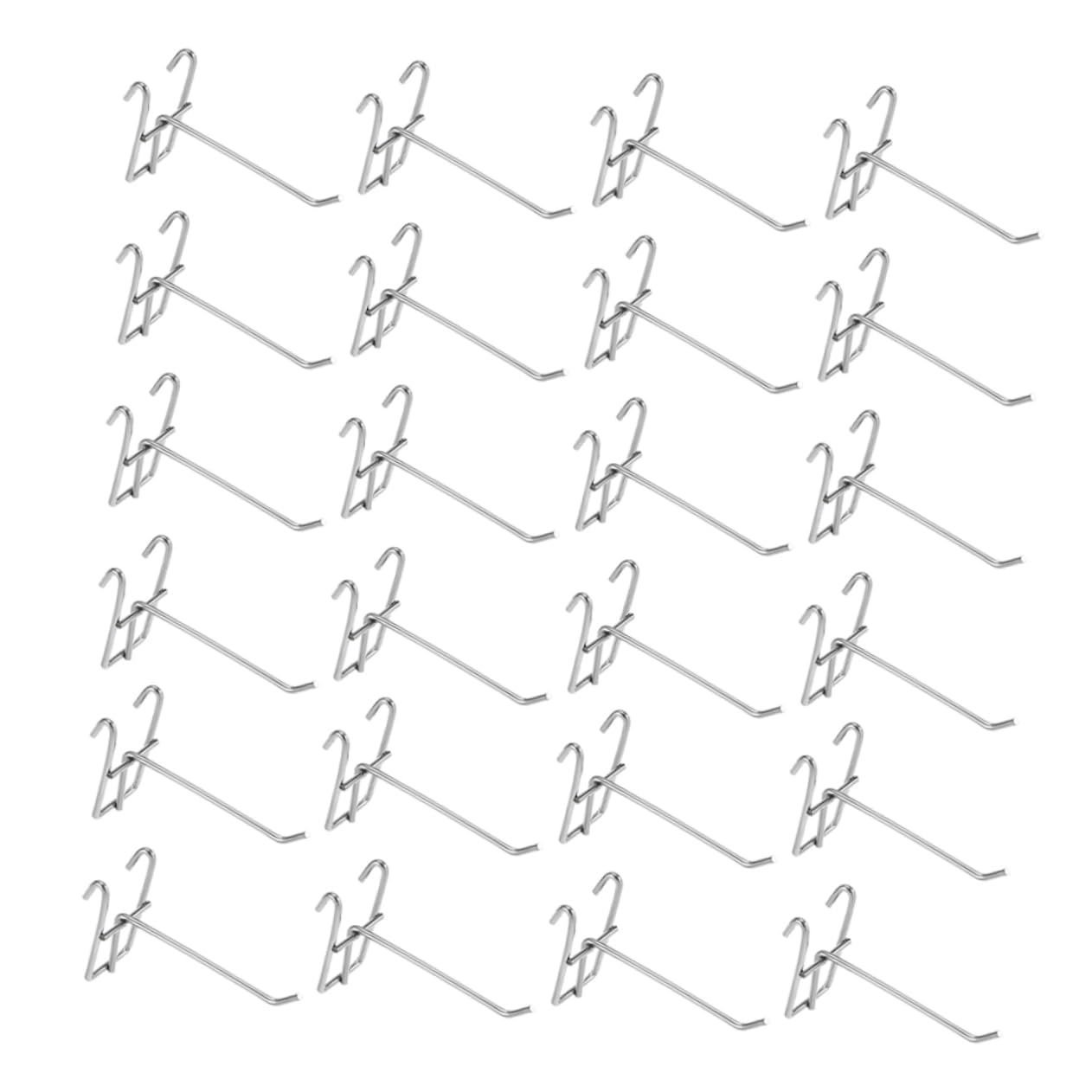 TOPBATHY 40stücke Gitterwandhaken Für Gitterwand-display Grid Wand Panel Aufhänger Gitterregal-aufhängehaken Gitterwand-mehrzweckhaken Für Shop Und Garagen