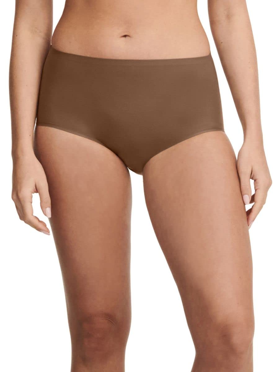 Chantelle Women's Soft Stretch High Rise Brief, Cocoa Brown, One Size