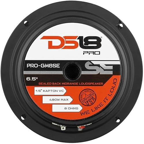 Miniatura 39 de DS18 PRO-GM8.4 - Altavoz de 8 pulgadas, rango medio, cesta de acero negro, 580 W máximo, 190 W RMS, 4 ohmios, altavoces de puerta de audio de alta