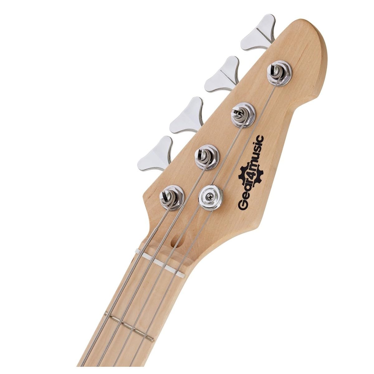 Basso LA Select + Pacchetto con Amplificatore da 15 W, Natural | Tono Chiaro e Deciso, Corpo in Frassino con Manico in Acero, Humbucker Split Coil, Ampli 15W e Accessori Inclusi