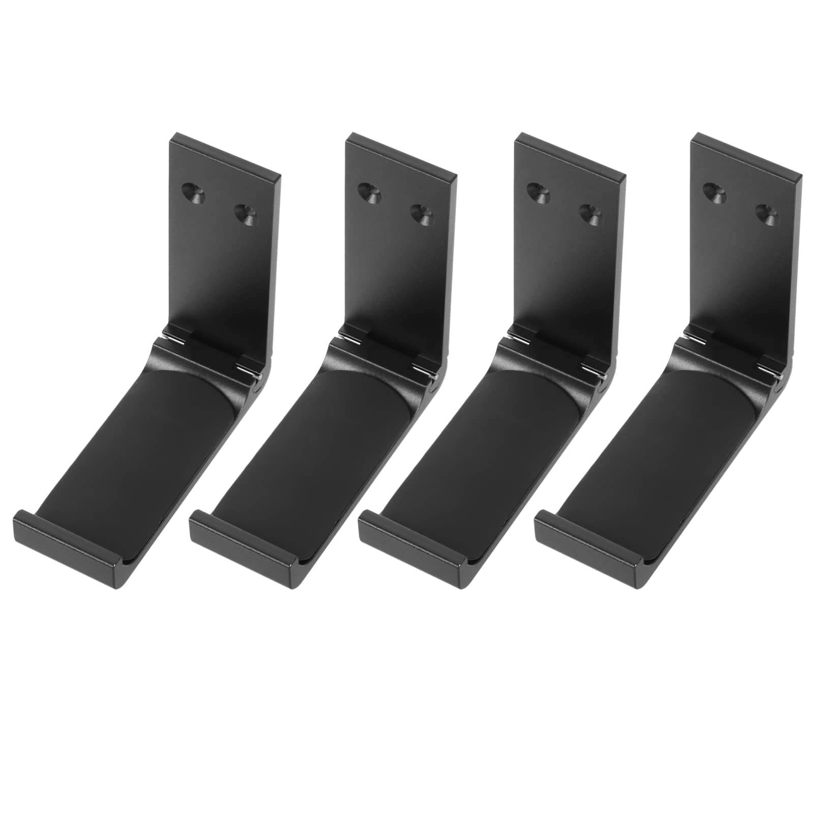 NIMMZ COLLECTION 4sets Metal Headset Hanger Headphone Display Stand Headset Holder Earphone Organizer with Glue Screw for Headset (Black)-image-5