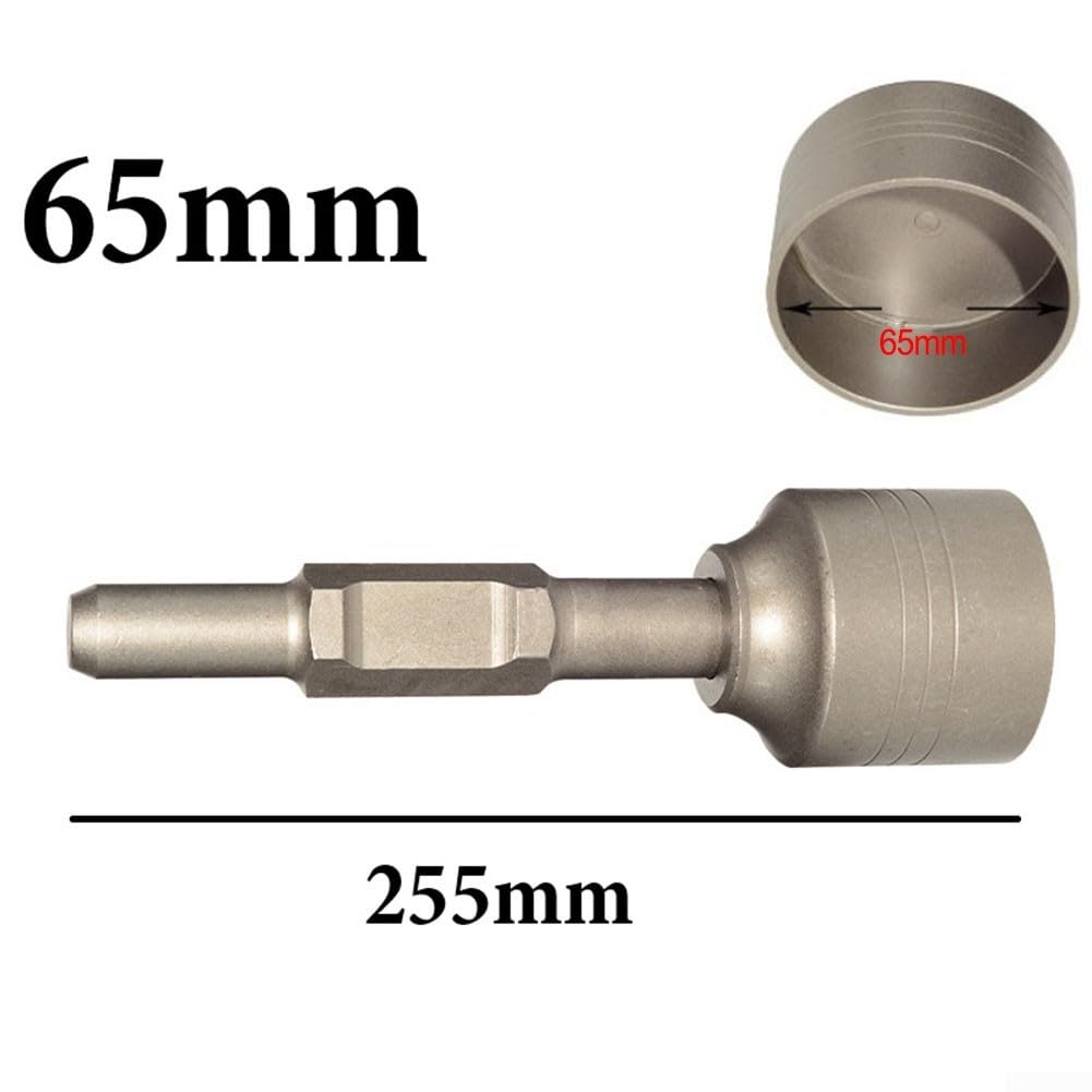 Oniissy Testa a martello con gambo lungo da 65 A, in lega di acciaio, per la guida di pali a T e pali di recinzione, compatibile con trapani elettrici standard 65A (65 mm)