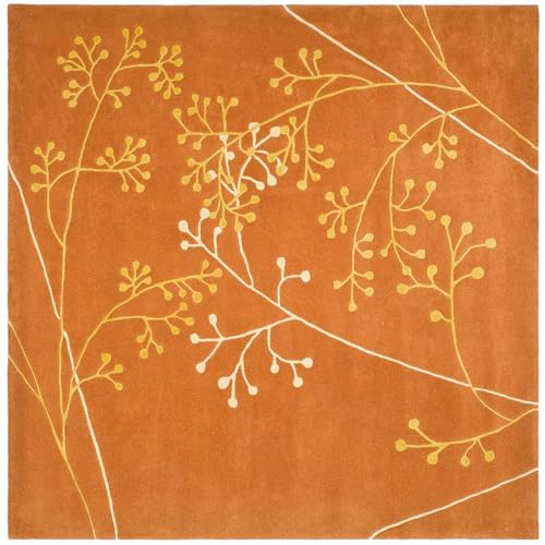 Image of Sifa Carpet Round Handmade Mid-Century Modern Abstract Premium Wool Entryway Foyer Living Room, Bedroom Kitchen Area Rug, Weight -72 Pund, Size-11x11 Feet (132x132 Inch Round)
