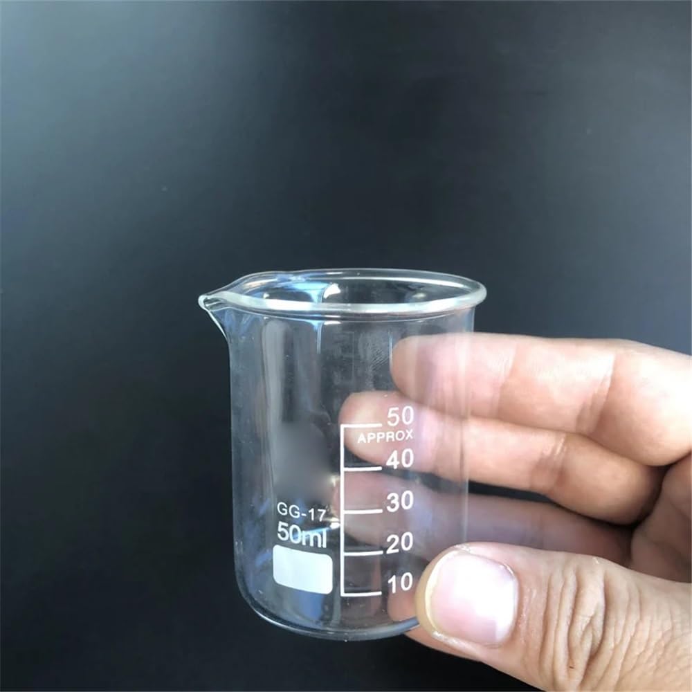 10 pezzi/set (5 ml-500 ml) becher in vetro for esperimenti di laboratorio for attrezzature Attrezzature da laboratorio