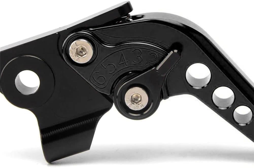 Motorcycle Brake and Clutch Levers Modified Parts Compatible with ZX6R ZX-6R 636 ZX-6R ZX 6R 2025 2024 2023 2022 2021 2020 2019 Handle Brake Lever Clutch Lever Adjustable Accessories . (Black)