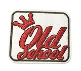 Old School 2.75' Embroidered Patch DIY Iron or Sew-on Decorative Vacation Travel Souvenir Applique Biker Emblem Badge Military Veteran Tactical Funny Humor