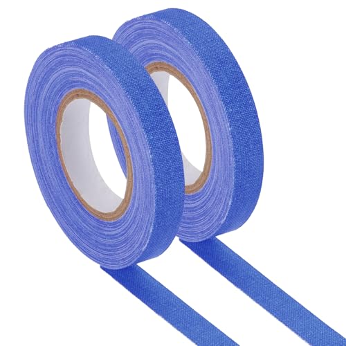 Image of PATIKIL Neon Gaffer Cloth Tape, 0.4 Inch x 65.6 Feet Colored Cotton Glow Tape Markers Fluorescent Blacklight Glow in The Dark Reflect Tape Stickers for Party Decorations, Dark Blue