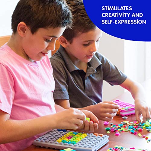 Waff Kids Notebook Journal 190 Lined Pages With 70 Lego Like Cubes And Water Proof Silicone Cover | Tween Girls Gift, Refillable Notebook - Personalized Diary For Girls And Boys Of Age 8-12 #TOP5