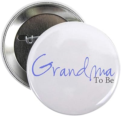 CafePress Grandma To Be (Blue Script) Button 2.25