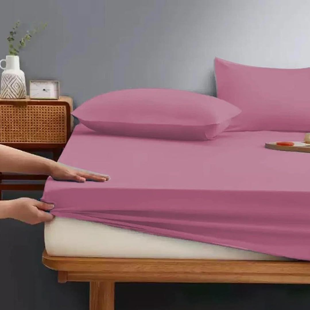 ZIYA HOMES Vine Single Fitted Sheet - 25cm Deep Pockets Premium Quality Poly Cotton Breathable, Fade Resistant Easy Care Bed Sheet, Hotel Quality Bedsheet โ image 1