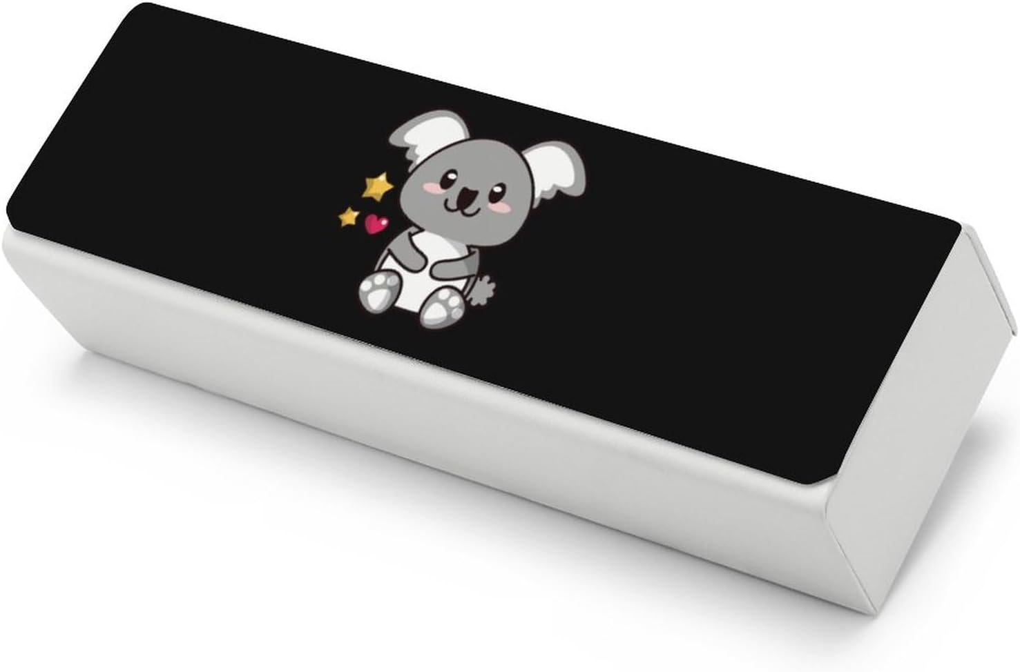 Cute Klola Funny Glasses Case Hard Shell Eyeglasses Case Protector with Cleaning Cloth for Women and Men