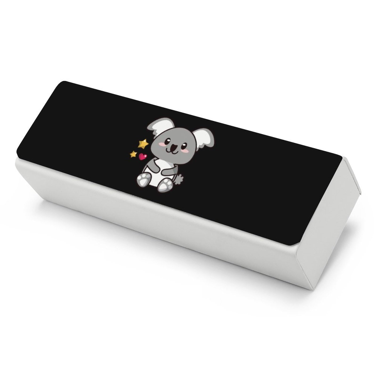 Cute Klola Funny Glasses Case Hard Shell Eyeglasses Case Protector with Cleaning Cloth for Women and Men
