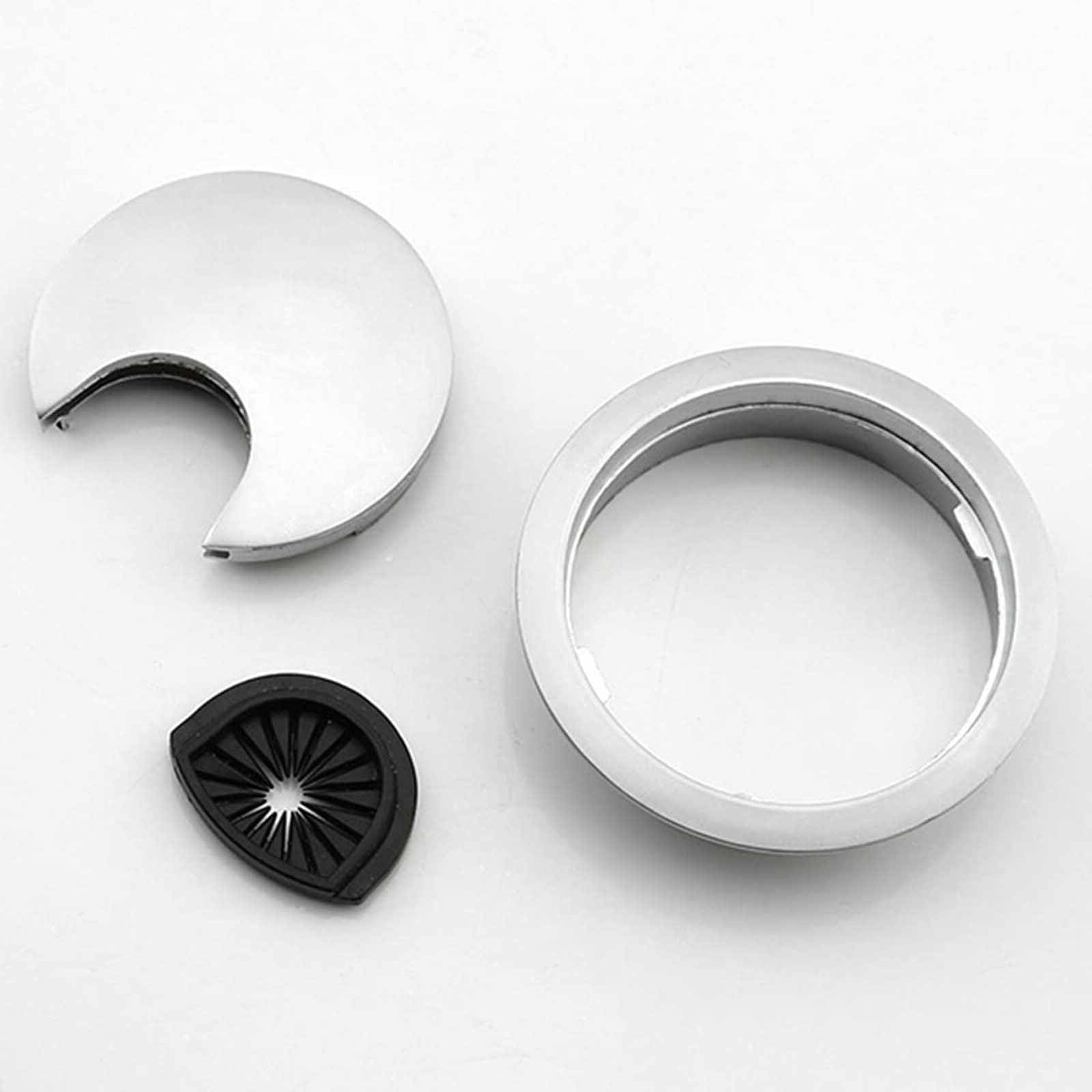 2Pcs 80mm Desk Cable Grommets, Computer Desk Metal Cable Hole, Round Cable Hole Cover for Desktop Cable Organizer(Bronze) - Image 3