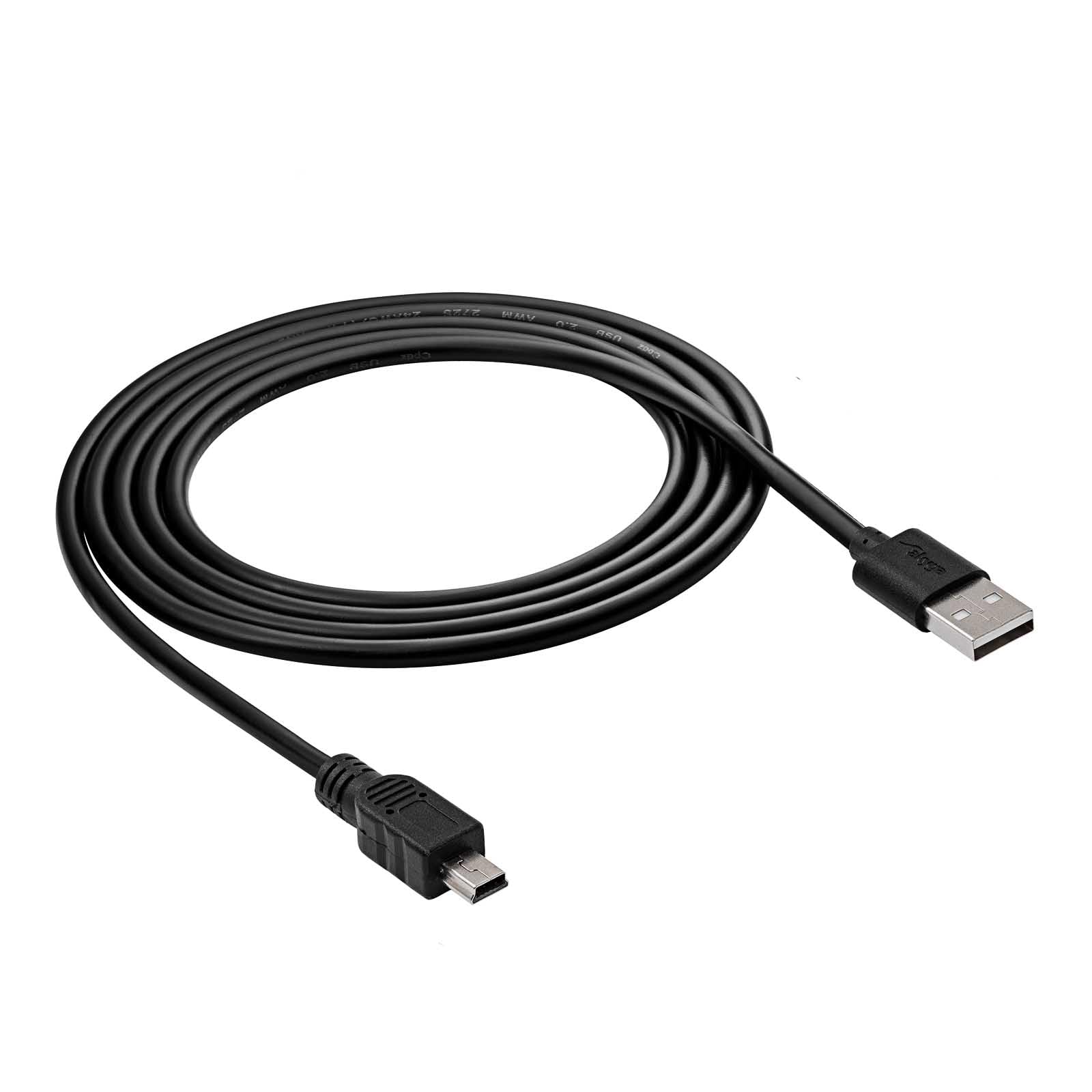 AKYGA AK-USB-03 Mini USB B 2.0 Male 5-Pin Cable Sync Data Cable for Nikon Camera 1.8 m