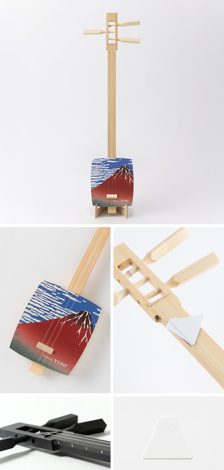 Amazon | ちんとん (三味線/赤富士/黒)小じゃみチントン 楽器 小じゃみ