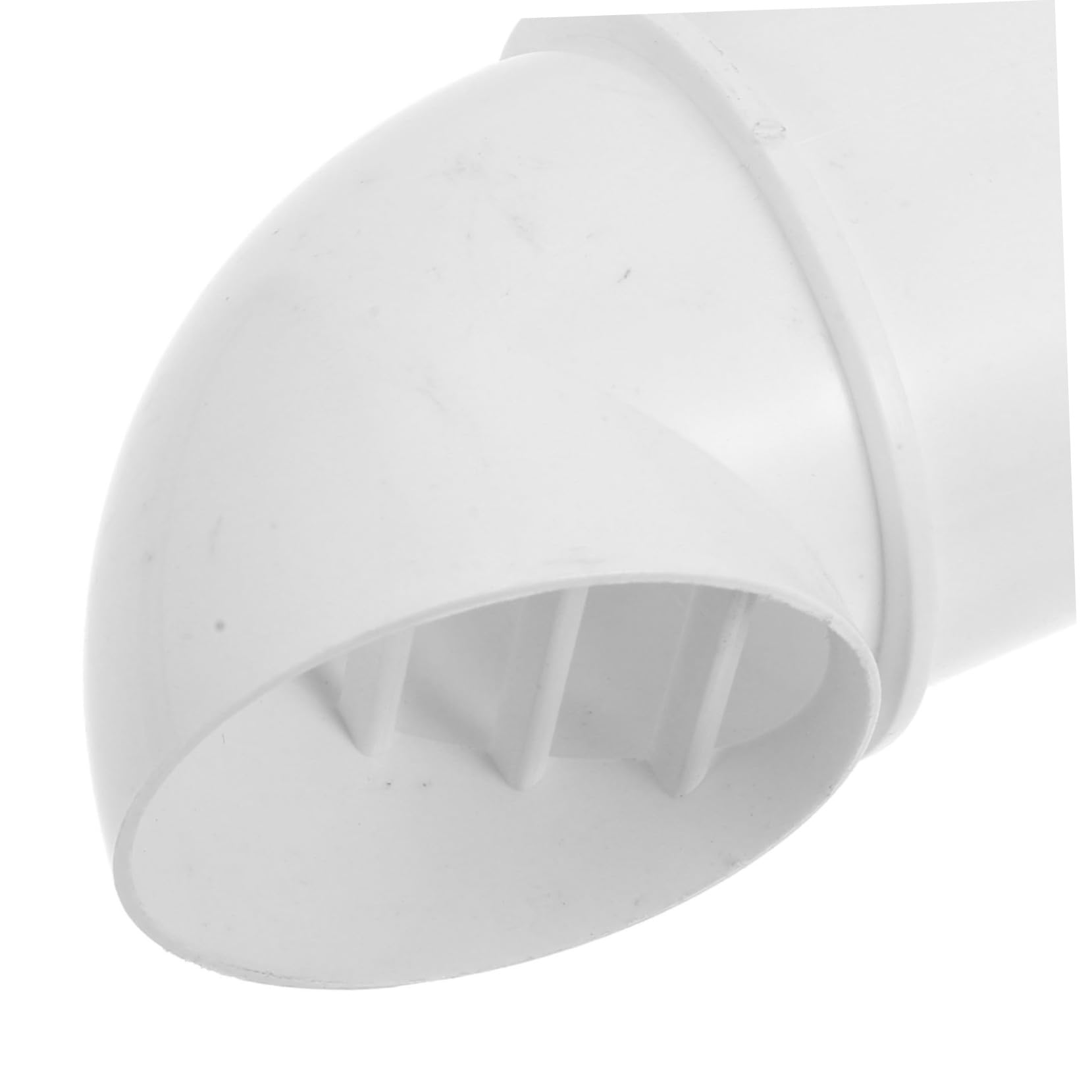 UKCOCO Tappo di Sfiato a Parete in Pvc Antivento 75mm per Cappa di Ventilazione Cucina Copertura per Ventilazione Esterna Resistente alle Intemperie Facile da Installare