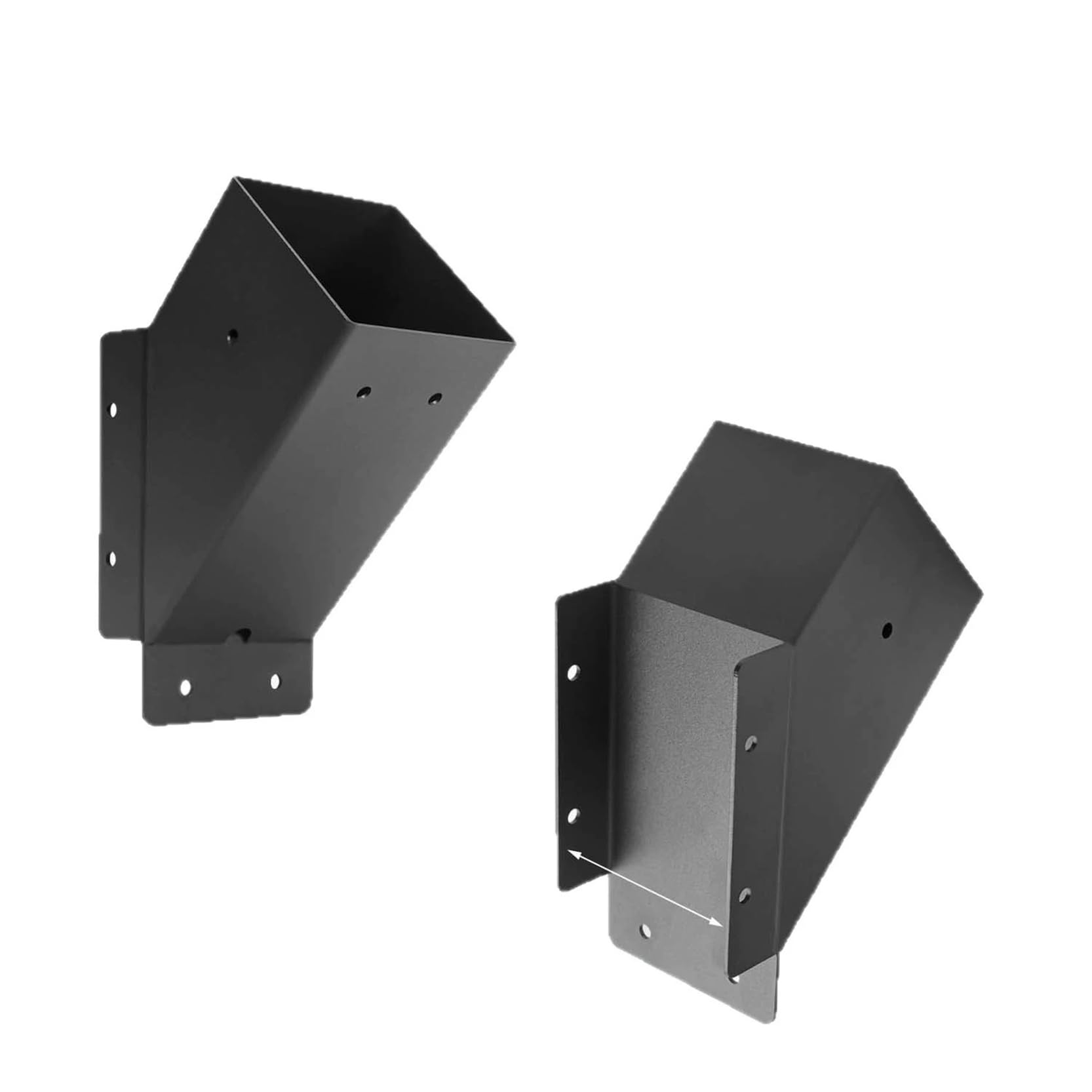 LQSYBHD 45-Degree Angle Support Brackets Heavy Duty Roof Riser Brackets Kit 45 Degree Corner Brace Metal Roof Riser Beam Bracket for Roof Pergola Gazebo Patio Cover(Size:2pcs)