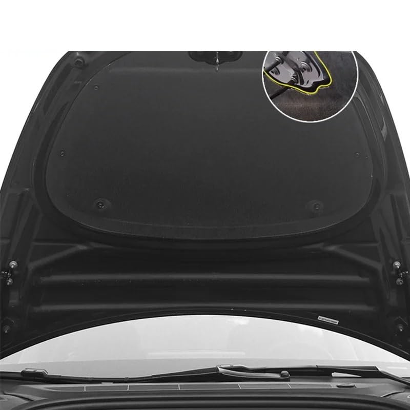 Aislamiento térmico algodón capó Delantero Coche Almohadilla aislante para capó de motor, cubierta aislamiento térmico algodón insonorizada, estera para modelo 3 2017-2023, placa antigolpes