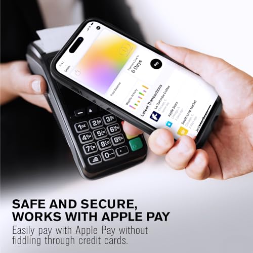 VENA vCommute for iPhone 15 Pro Max Wallet Case, [Military Grade Drop Protection] Flip Leather Cover Card Slot Holder with Kickstand - Red — view 6
