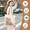 KingPoint Musical Note Tote Bag Shoulder Bag Women Tote Shopping Bag Big Capacity Casual Velvet Handbags for Music Lover Tote #3