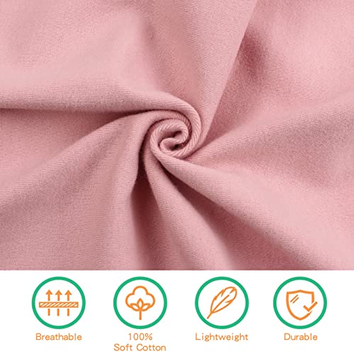 Image of PESAAT Cotton Baby Swaddle Hat Set Newborn Infant Hats Receiving Blankets for Baby Boys Girls