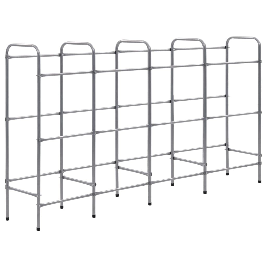 Générique Étagère de Rangement pour 12 caisses Argenté 190x33x116cm Acier,Entreprise & Industrie,Stockage Industriel,Étagères industrielles,Argent,7.75 KG,285215