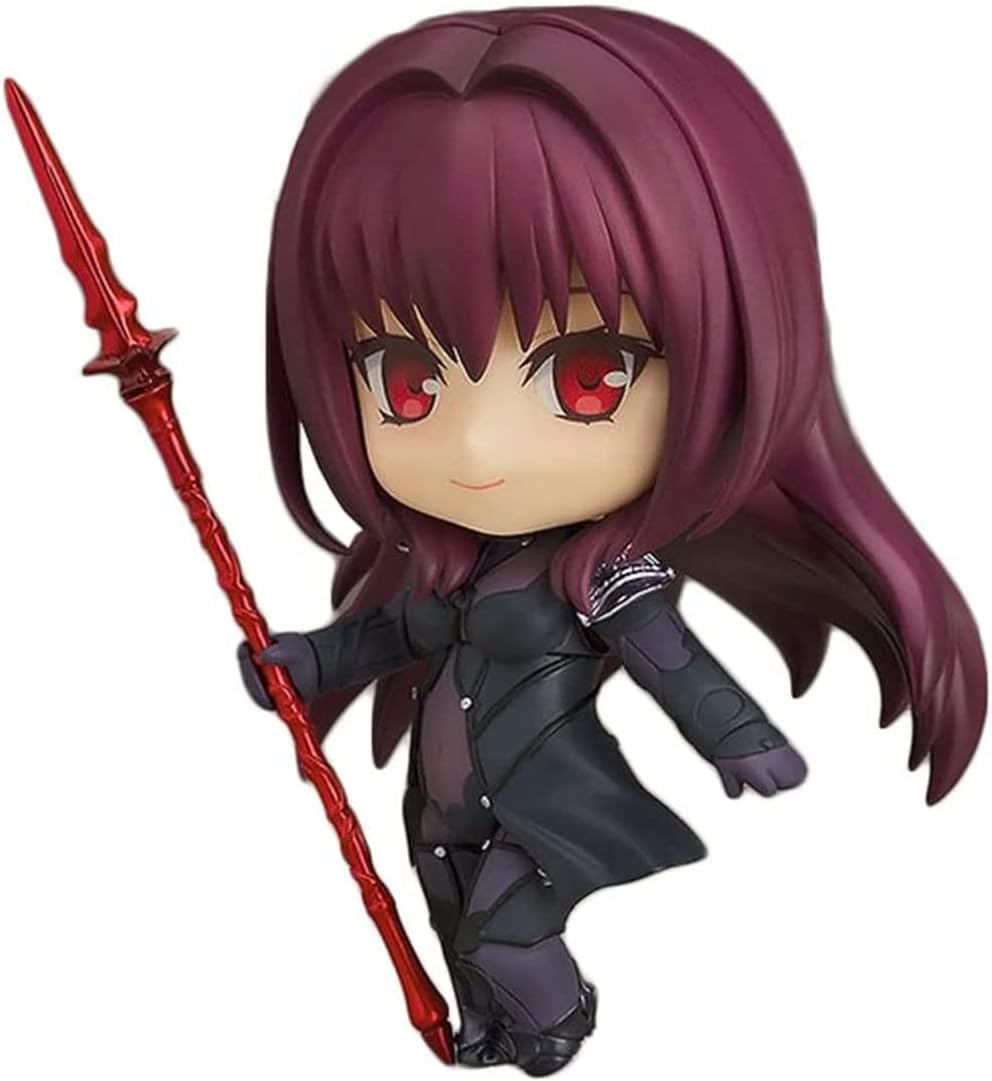 CHENXU Anime Figure Q Nendoroid Figure Fate/Grand Order Scathach Nendoroid PVC Action Figure Toy Collection Model with Accessories and Movable Joints Statue