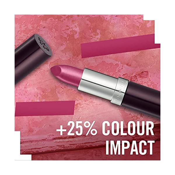 Rimmel Lasting Finish Lipstick - Up to 8 Hours of Intense Lip Color with Color Protect Technology and Exclusive Black Diamond Complex - 066 Heather Shimmer, .14oz