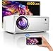Proyector WiFi,YABER Y61 Mini Proyector Portátil, Proyector 6000 Lúmenes Soporta 1080P Full HD Vídeo Proyector Cine en Casa 720P Nativo 80000 Horas 300" Duplicar Pantalla para Android/iPhone Telefono