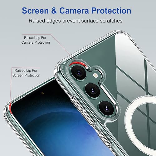 Image of amazon basics Back Case Cover for Samsung Galaxy S24 Plus 5G (Thermoplastic Polyurethane MagSafe-Clear)