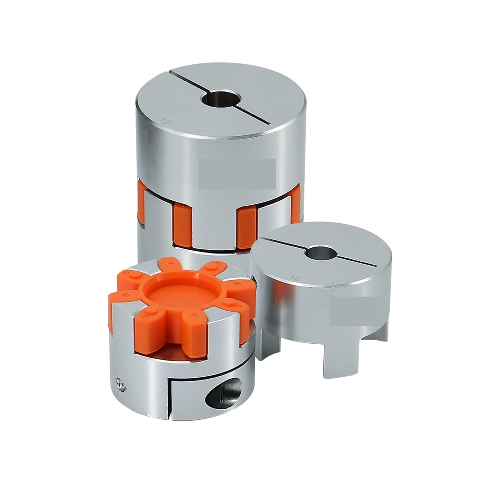 Wellenkupplung D80L114 Vier Backen Aluminium Plum Flexible Kupplung Motor Welle Stecker Innen Durchmesser 18-55mm for Große Kugelumlaufspindel Koppler Router(20mm to 24mm)