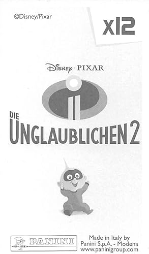 Miniatura 2 de 2018 Panini Incredibles 2 Album Sticker #X12 Sticker X12