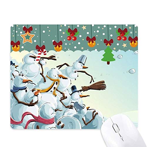 Alfombrilla de ratón navideña con muñeco de nieve, el regalo ideal para el amigo invisible
