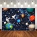 Terre Univers Espace planète Photographie Fond Vaisseau Spatial Astronaute fête d'anniversaire Toile de Fond Photocall Photo Studio A1 9x6ft / 2.7x1.8 m