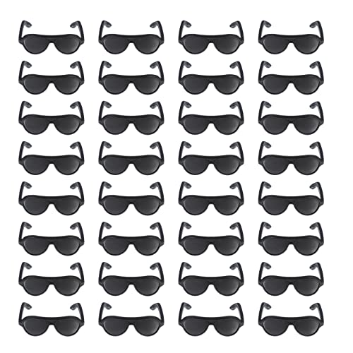 Doll Mini Doll Glasses Mini Sunglasses 80Pcs Sunglasses Black Glasses for s Black - Main Image
