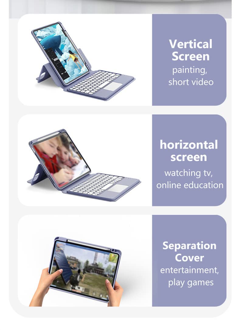 Vertical Keyboard Case for iPad Air 6th Generation 11 Inch M2/iPad
