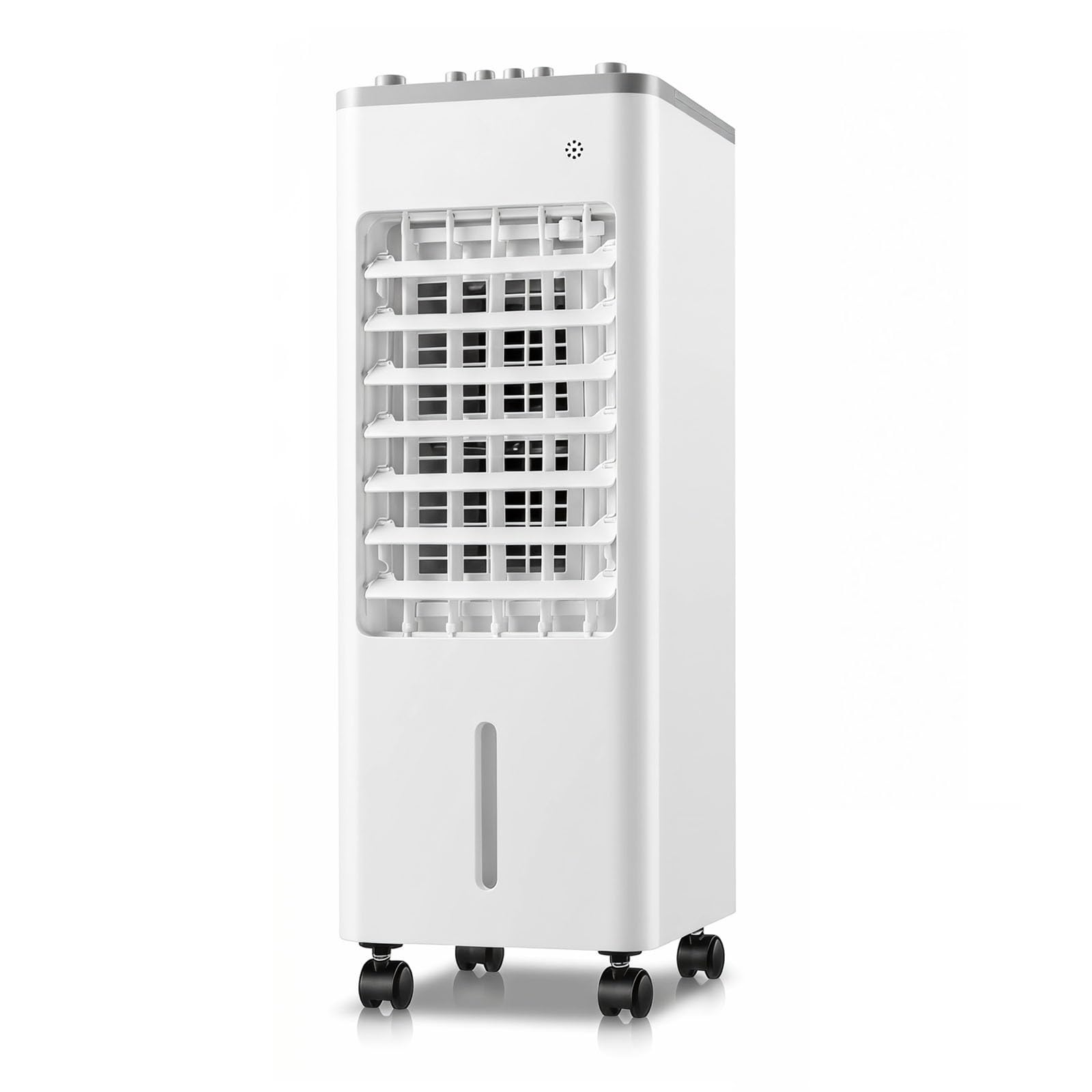 MESCXTY Evaporative Air Cooler for Home, 9L Portable with 3 Speeds, 90° Oscillation, 4 Ice Crystals, Quiet Mobile Cooling Fan Bedroom Office