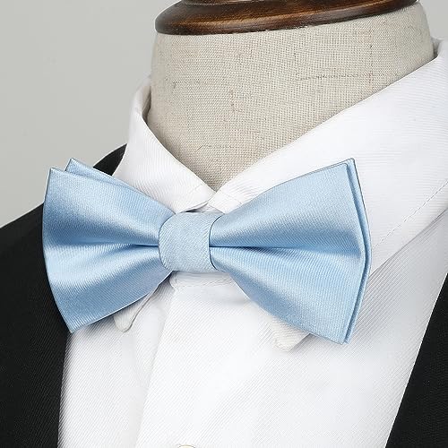 Image of HISDERN Bow Ties for Boys Pre Tied Toddler Bow Tie Adjustable Kids Bowties Clip On Fun Patterned Bowties for Wedding Party