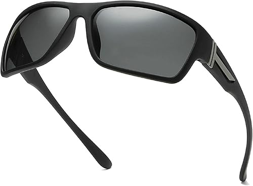 Lentes de sol polarizados de lectura para hombre, para conducir, correr, deportes, lector cuadrado, protección UV, estilo unisex