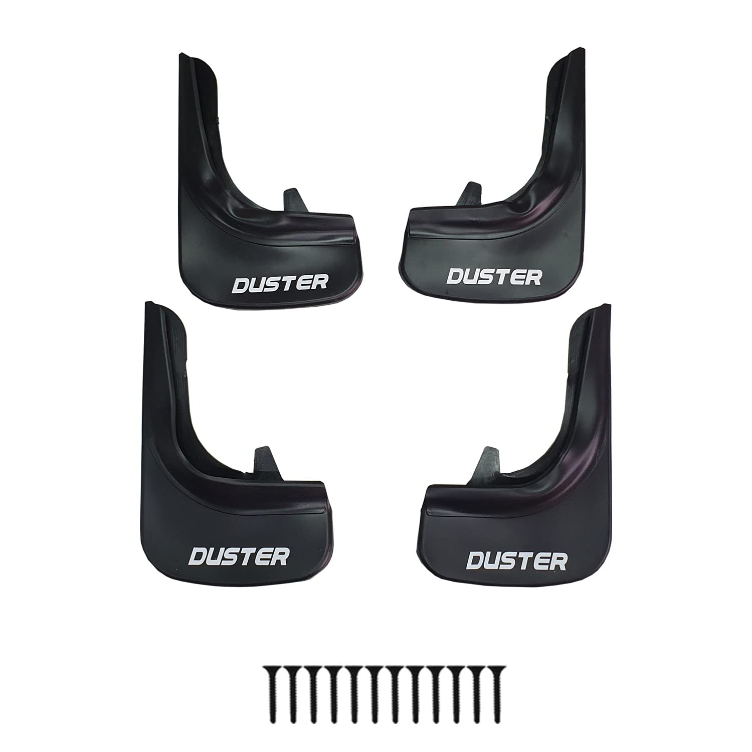 MDAK Compatible avec Dacia Duster 2 (HM) 2018-2024 Jeu de Bavettes Garde-Boue Avant et Arrière de Voiture 4 Pcs Noir