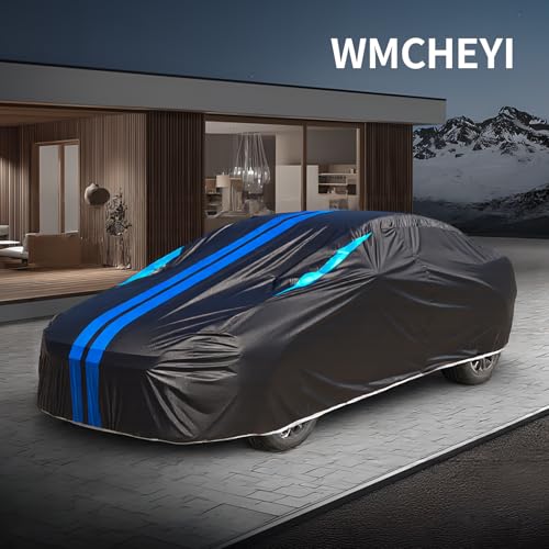 Image of Car Covers for Automobiles, 6 Layers Car Cover Waterproof All Weather, Outdoor Car Cover Sun UV Rain Snow Wind Protection, Full Exterior Cover Fit for 181 inch(181 * 73 * 65 inch) SUV