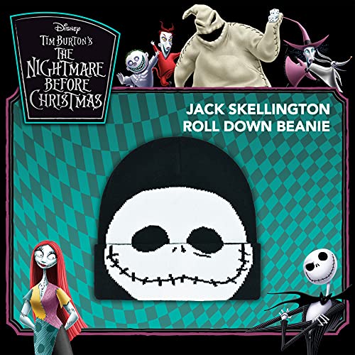 Image of Disney Nightmare Before Christmas Jack Skellington Cuffed Beanie Hat