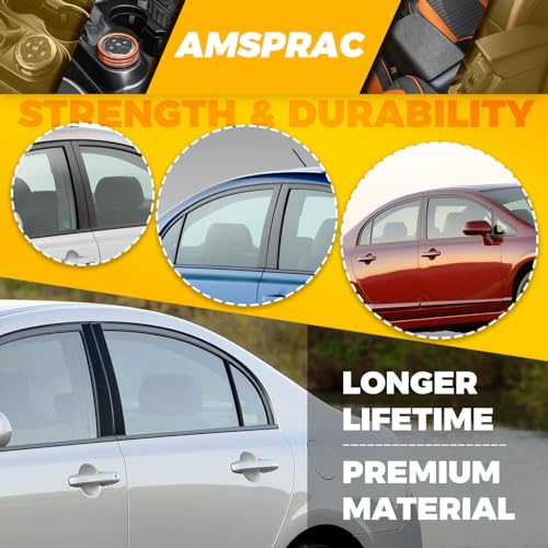 image for AMSPRAC Car Door Window Pillar Posts Trim,Outer Pillar Post Panel Cove