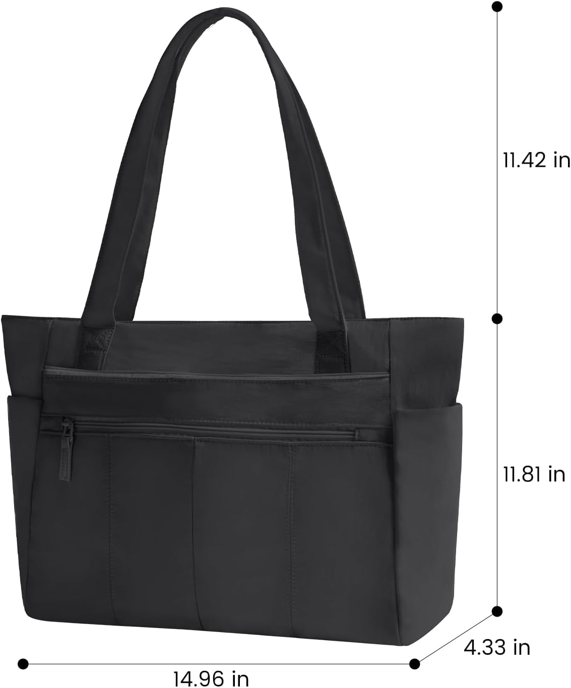 Tote Bag for Women Shoulder Bag Work Bags with Zipper Lightweight Handbags for Travel,Work,School - Image 7