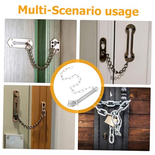 Tope de puerta con cadena antirrobo para evitar intrusiones en viviendas de forma elegante 8