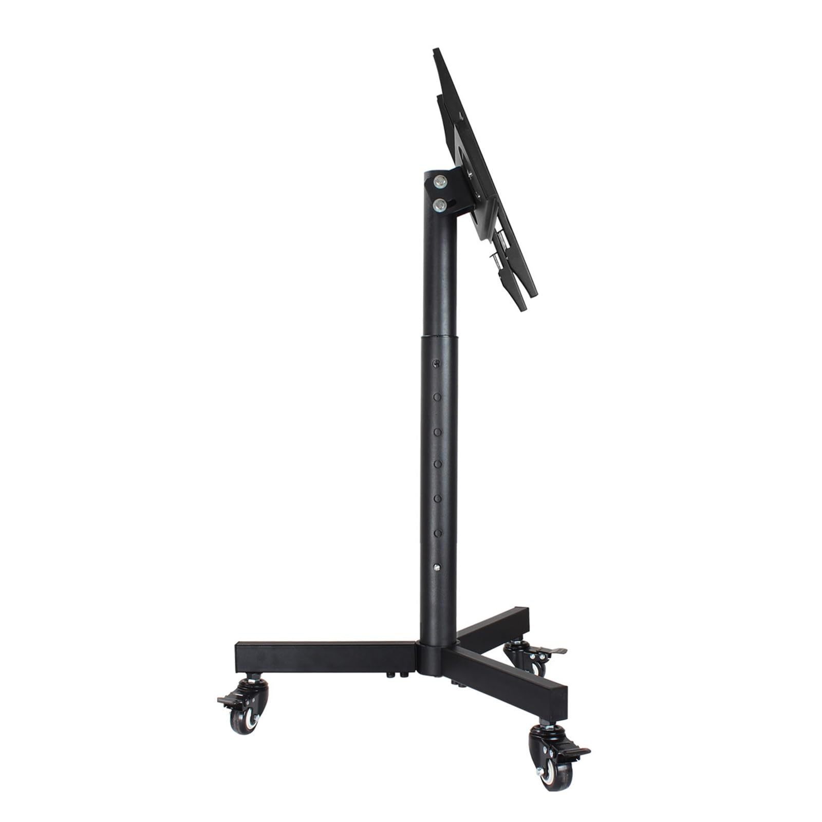 OLSKFUH Universal Tv Stand Mobile Tv Cart With Wheels For 14-32 Inch Tvs, Rolling Tv Stand With 15° Tilt, Tv Height Adjustable Floor Tv Stand Holds 30Kg/66Lbs,